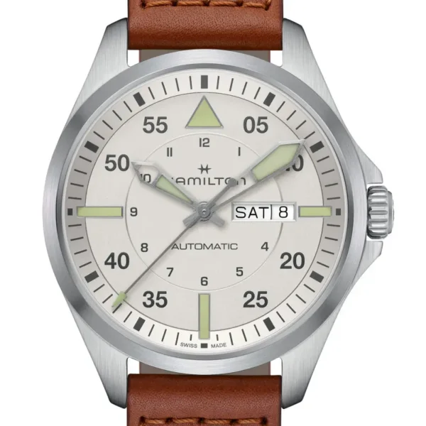 Montrre Khaki Aviation Pilot Day-Date 42 mm H64635550 – Image 4